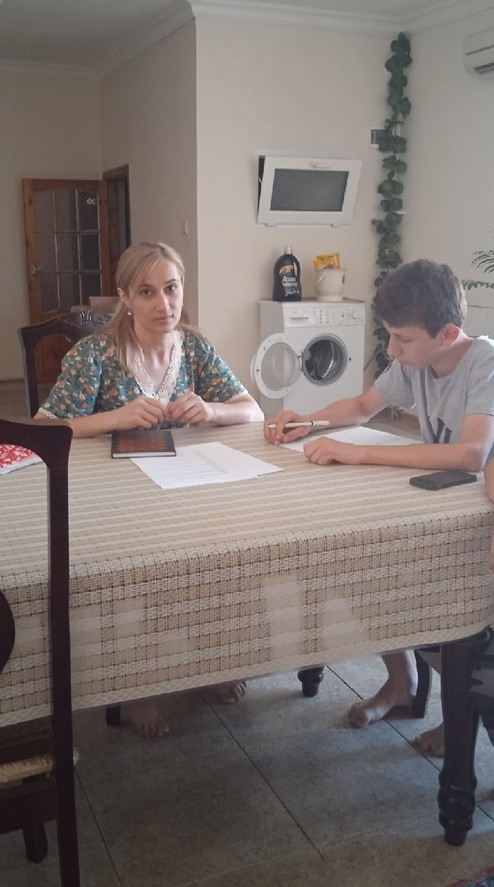 Проведение психологических тестов с детьми прибывшими с Сирии.