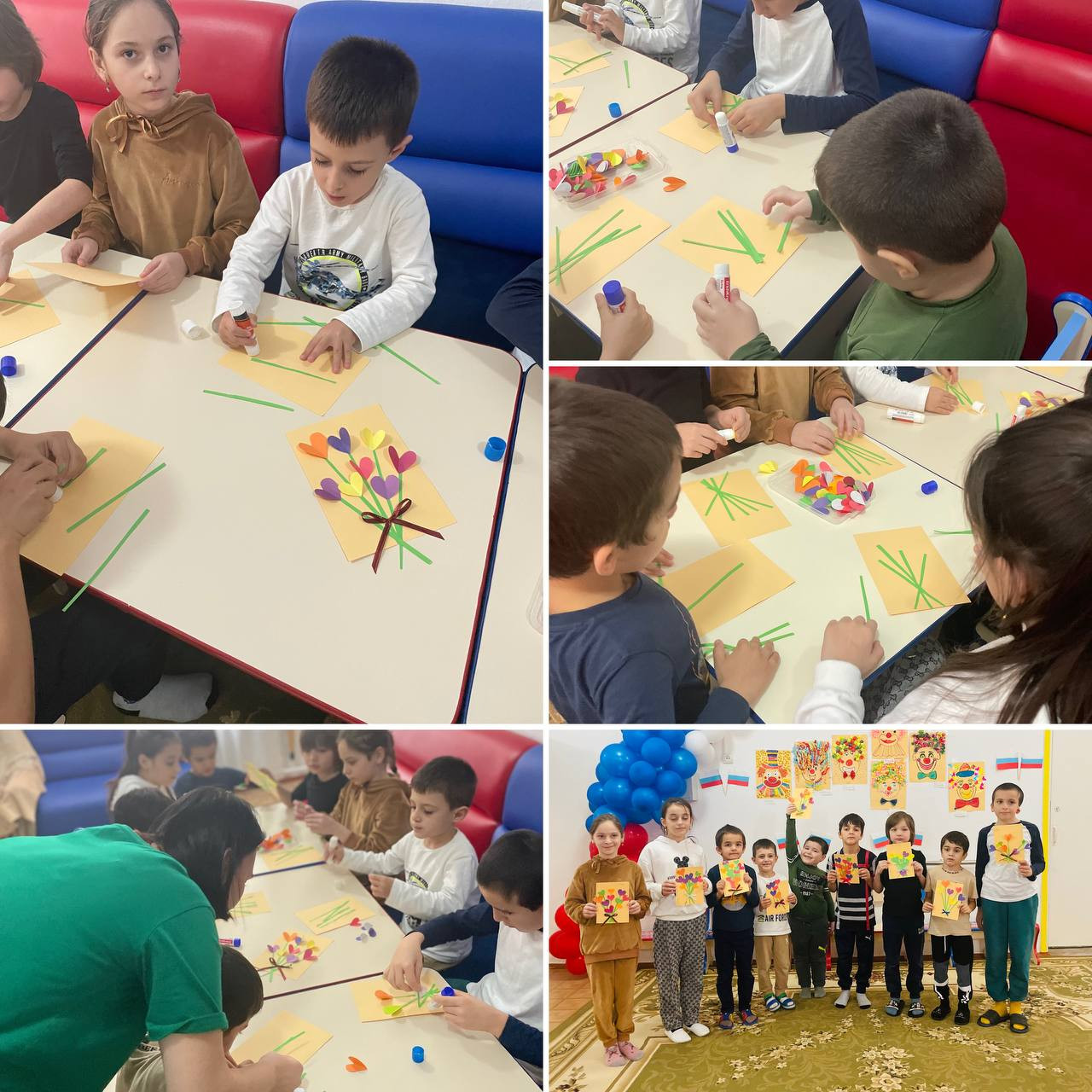 Творческое занятие "букет для мамы"