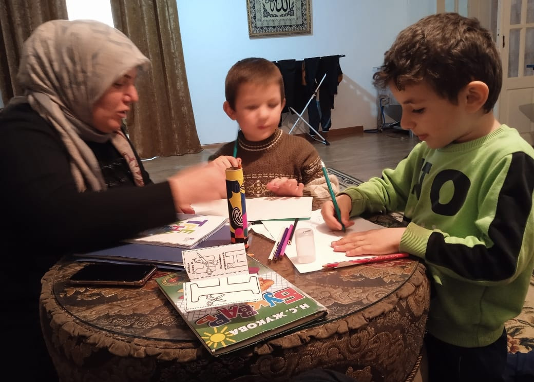 Посещение многодетной семьи с селения Зубутли-Миатли.