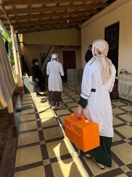 Выезд мобильной бригады в рамках нацпроекта "Демография" - старшее поколение