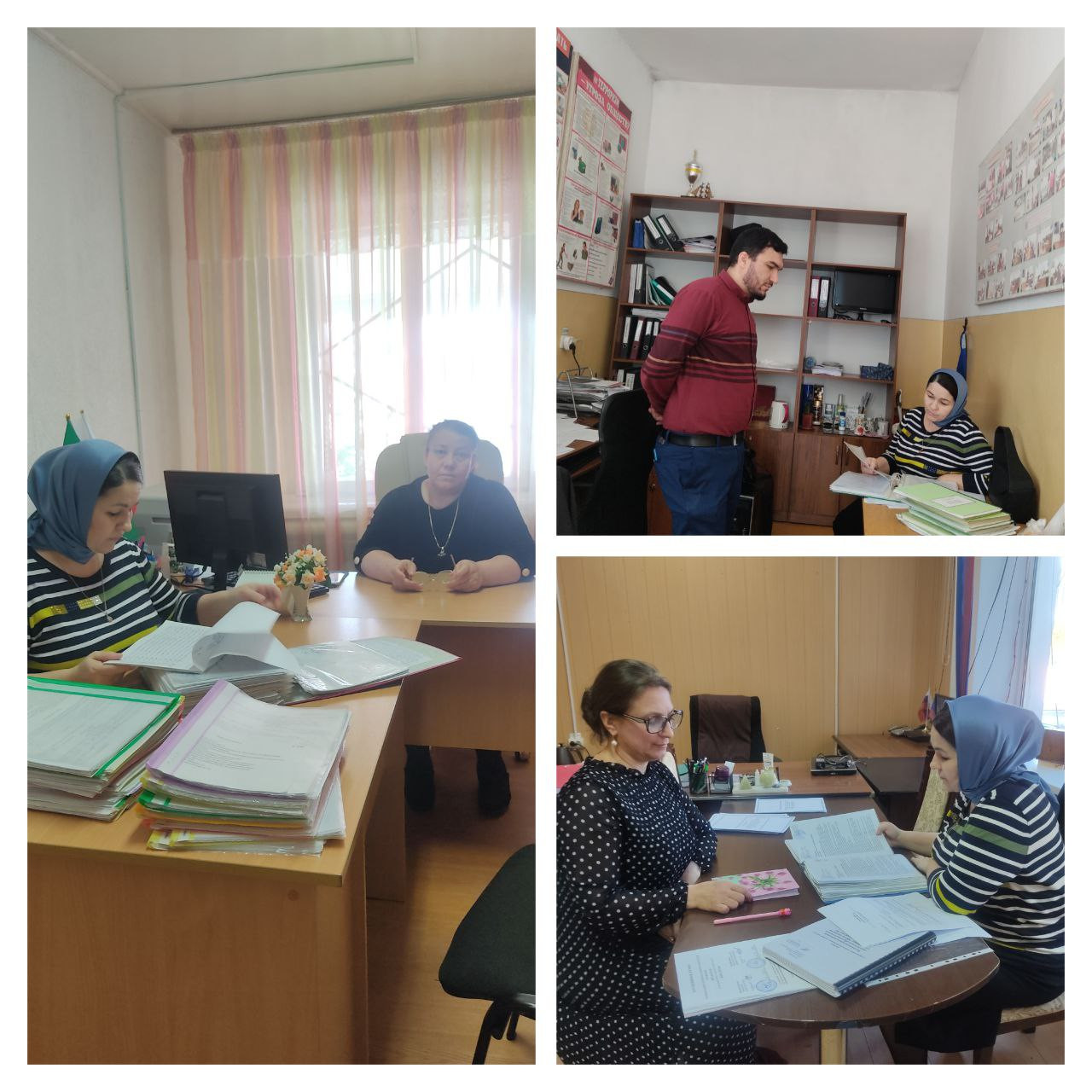 Инспектор по охране труда ЦЗН г.Буйнакск Амирова Д.М. посетила ряд садиков с целью проверки условий труда и состояние противопожарной безопасности.