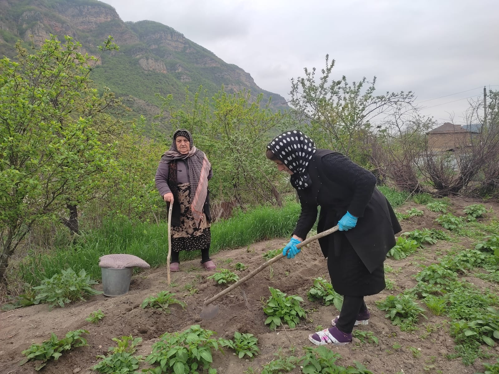 Соцработница у своей подопечной из с.Цинит