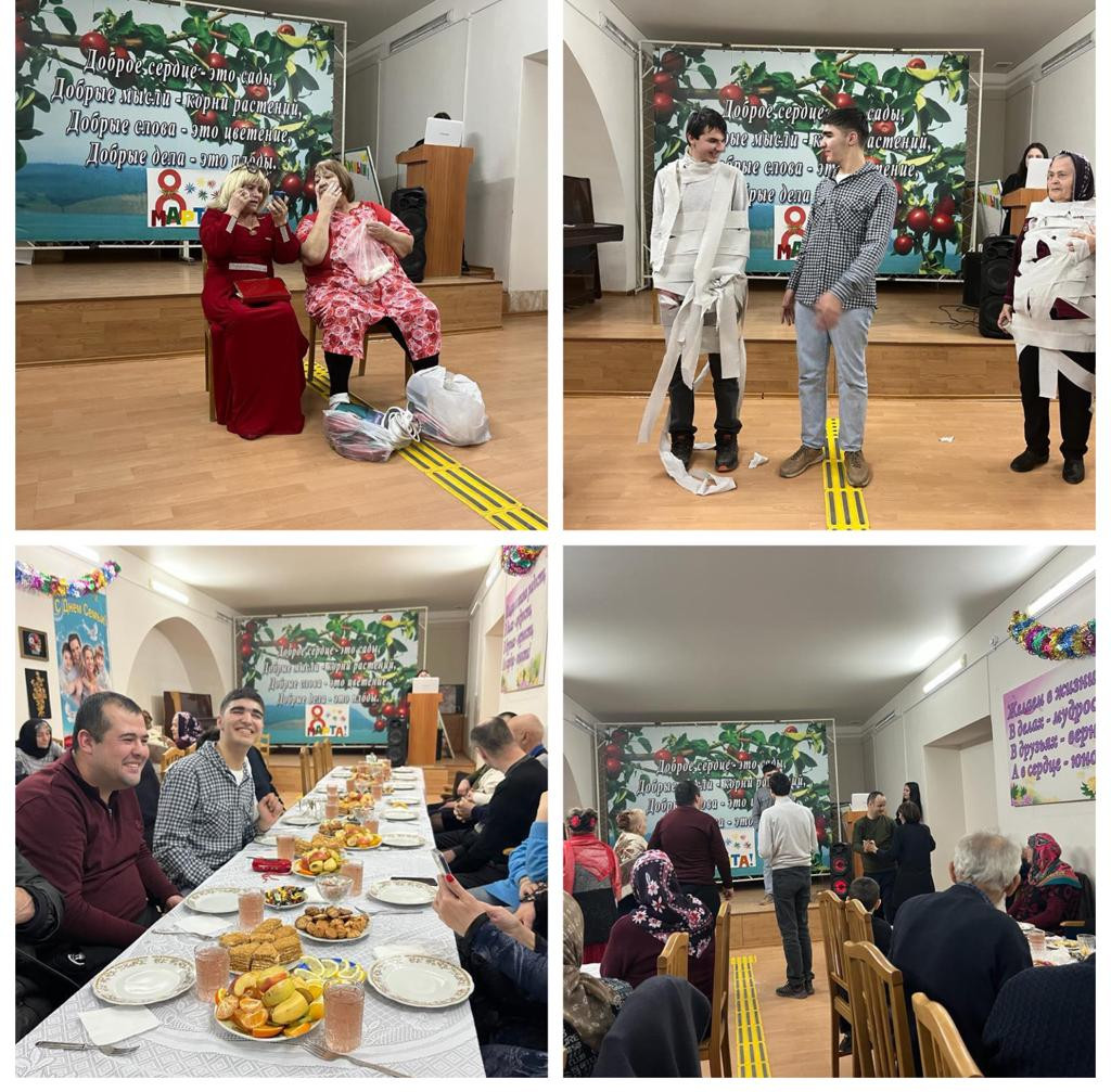 Международный женский день отпраздновали в отделении дневного пребывания граждан пожилого возраста и инвалидов.