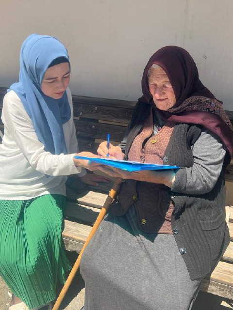 Подворный обход в с. Гуниб.