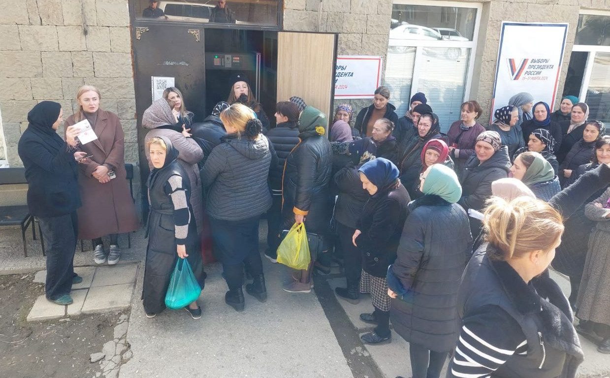 Провели участие в голосовании  Президента Российской Федерации.