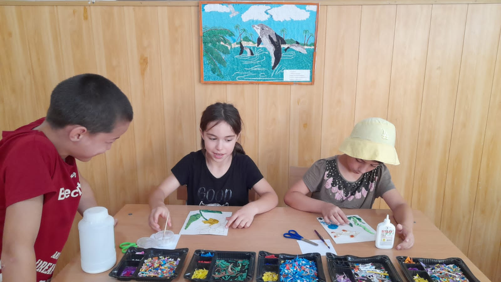 Проведение занятия «Арт-терапия», (Арт-мозаика)