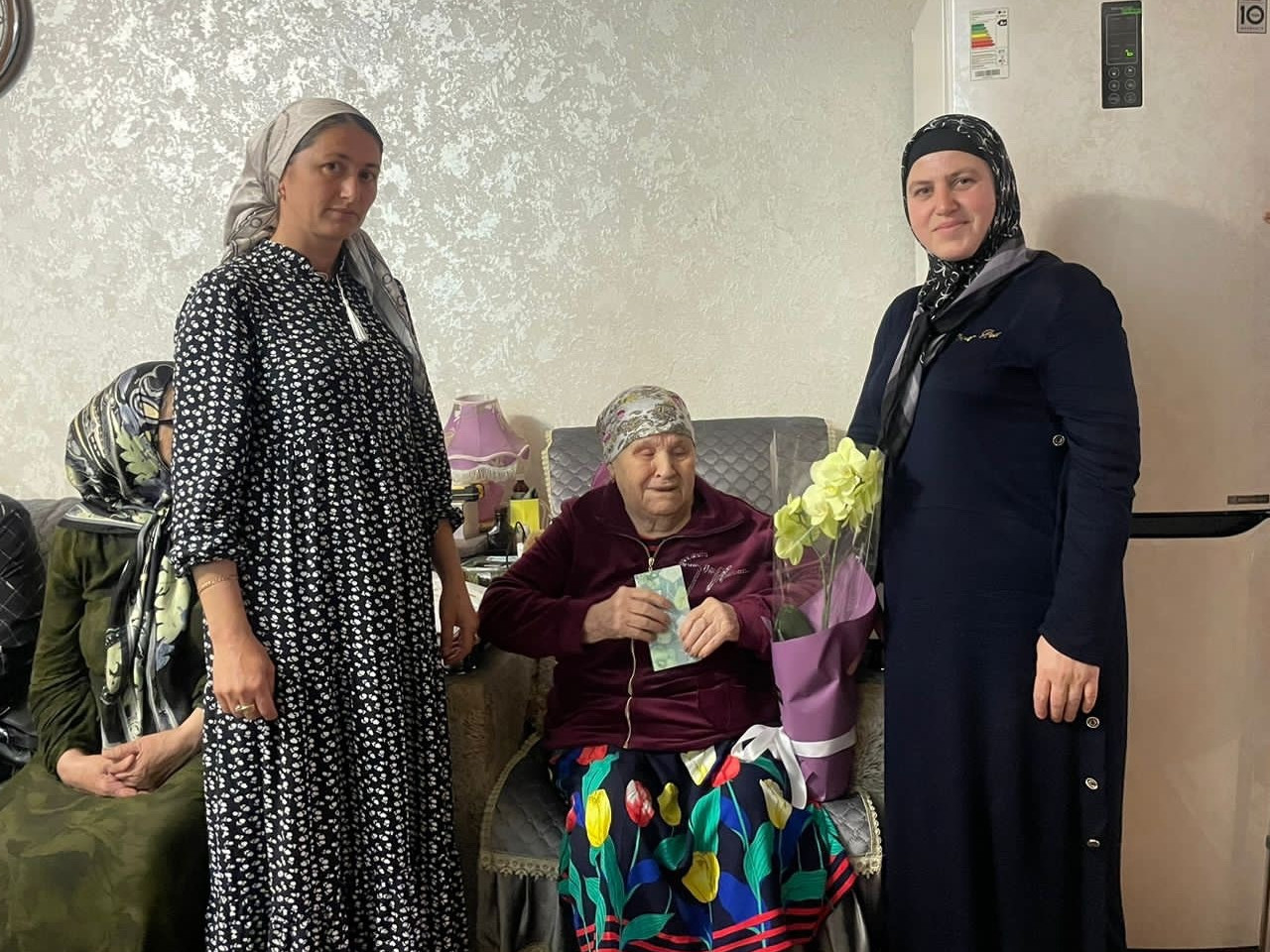 Посещение на дому труженицы тыла