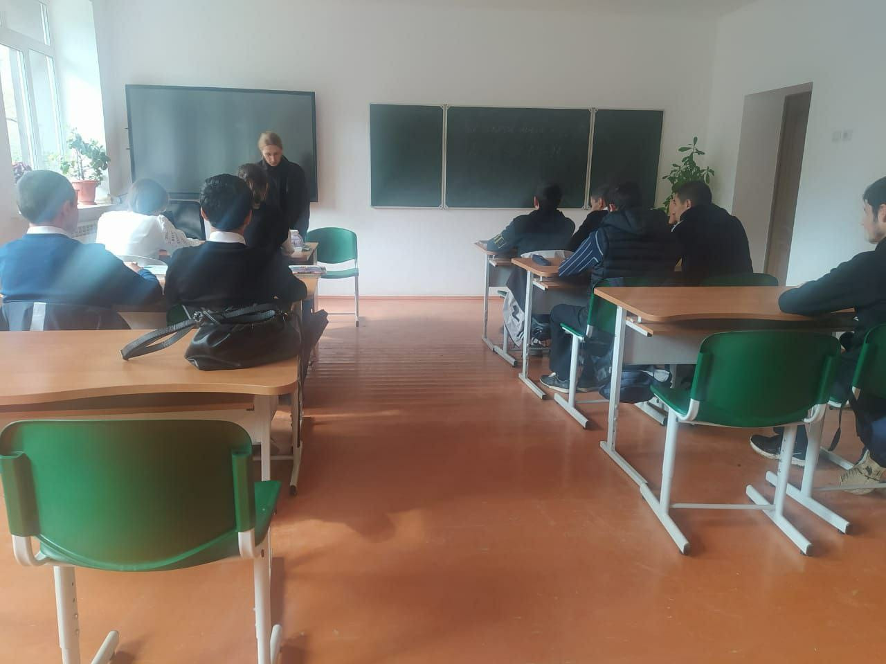 Посещение  Кабирской  средней  школы