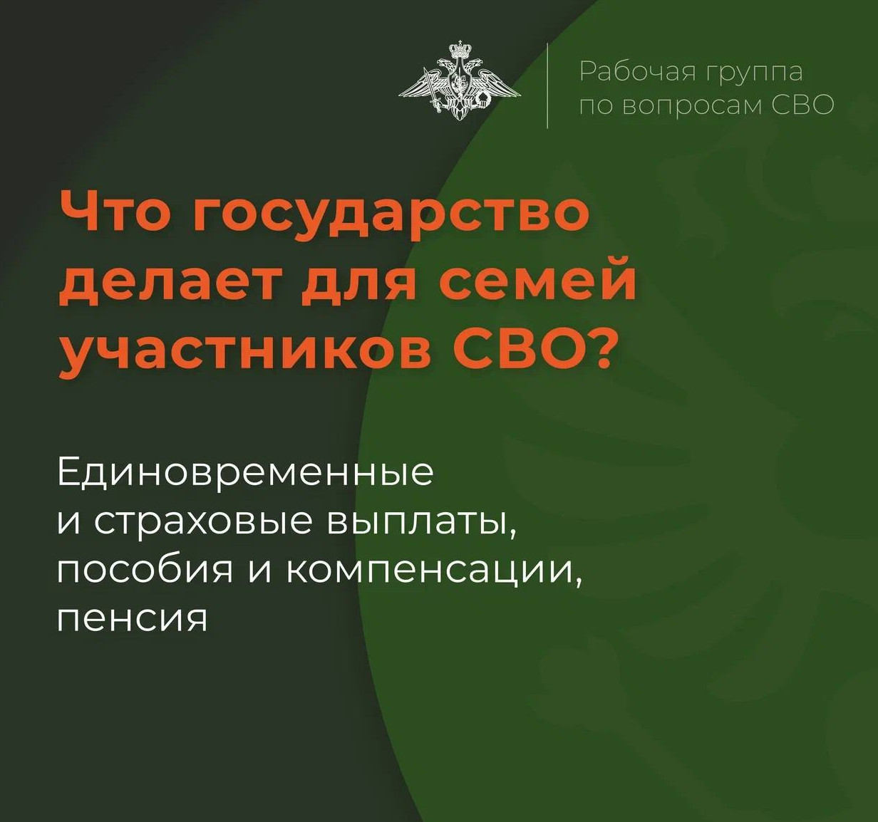 Поддержка семьям погибших участников СВО
