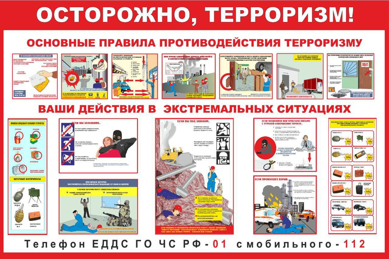 Действия при угрозе совершения террористического акта.