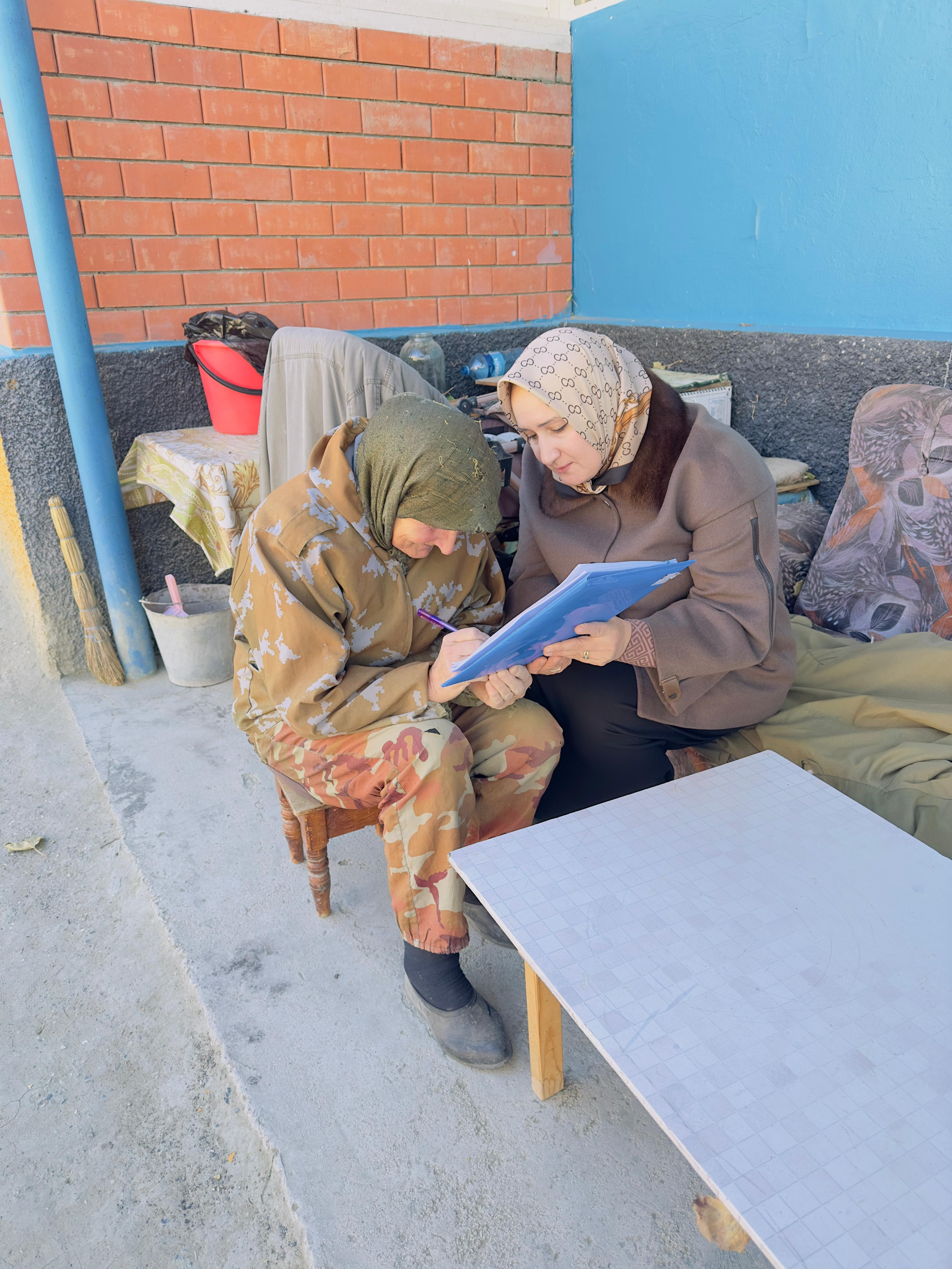 с.Алак выезд для проверки качества оказываемых услуг социальными работниками!