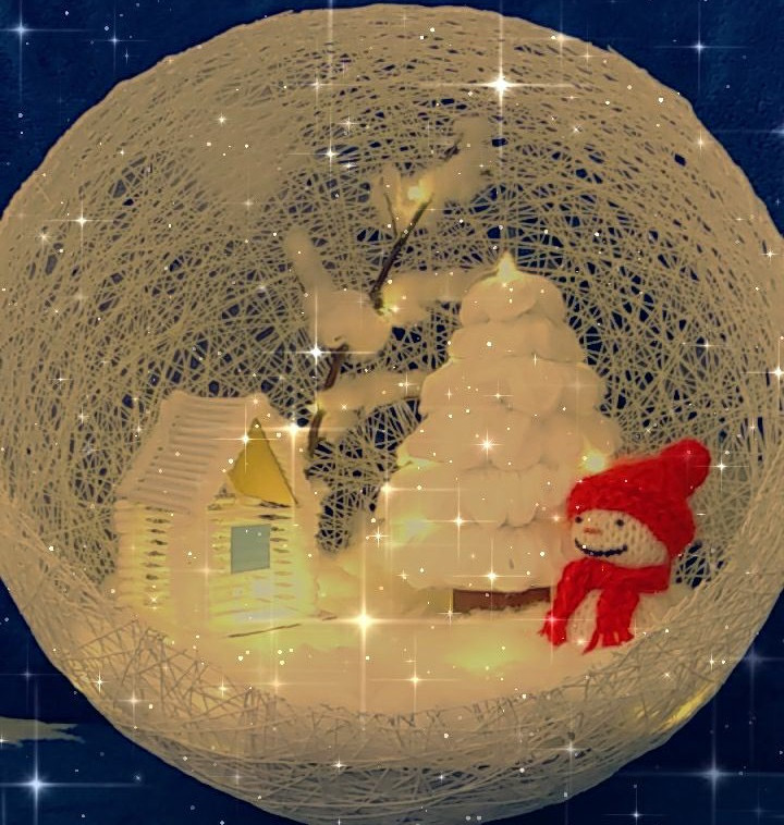 Аппликация "Зимний лес"