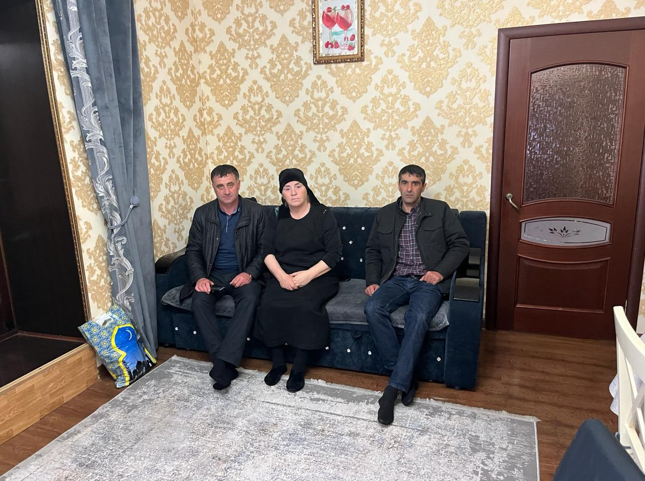 Посещение семей в канун праздника Ураза-Байрам.