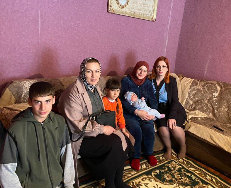 Посещение многодетных и мобилизованных семей перед Ураза-Байрам.