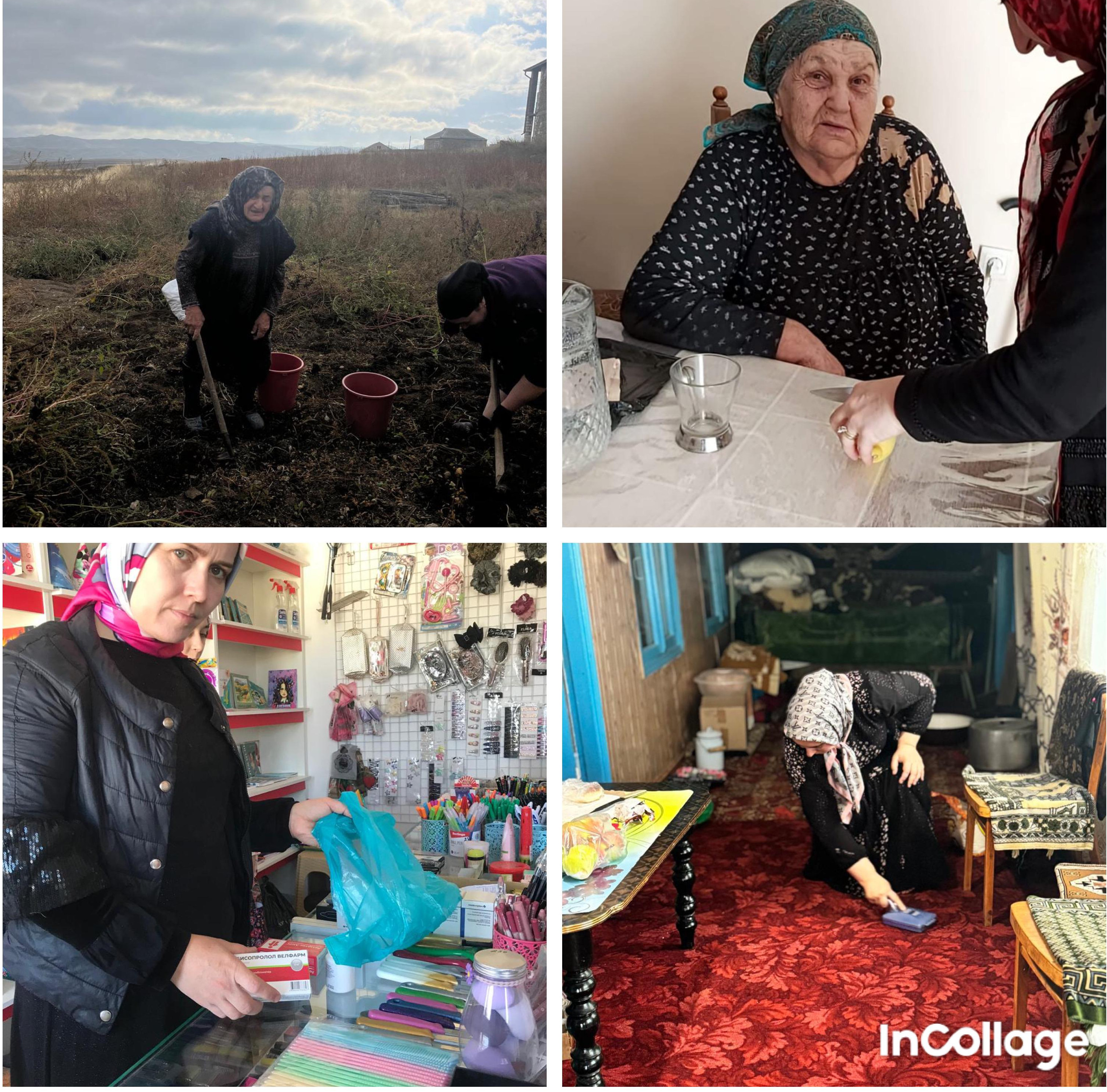 ?Соц работники ГБУ РД КЦСОН в МО «Левашинский район»соответствии с графиком посещают граждан состоящих на учете .  ?Оказывают им Соц -быт , соц -медицинские, соц-психологические,соц - правовые услуги .