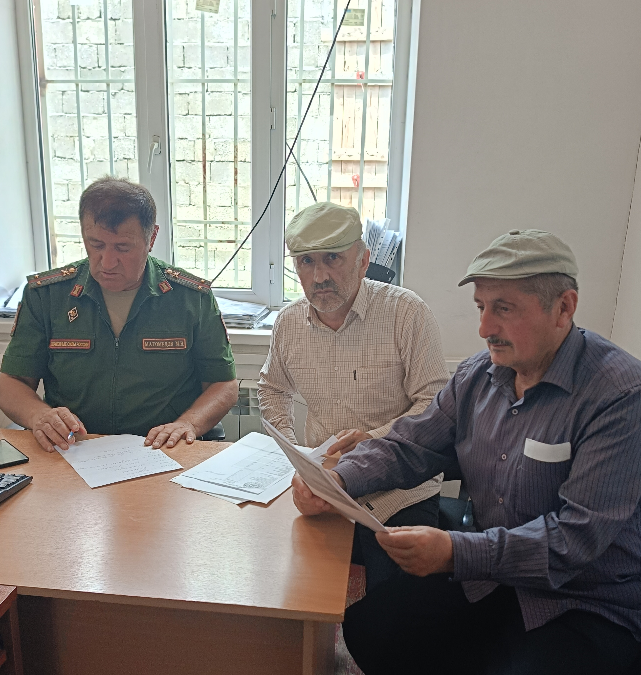 День открытых дверей  совместно  с военкомом  МО "Чародинский район"