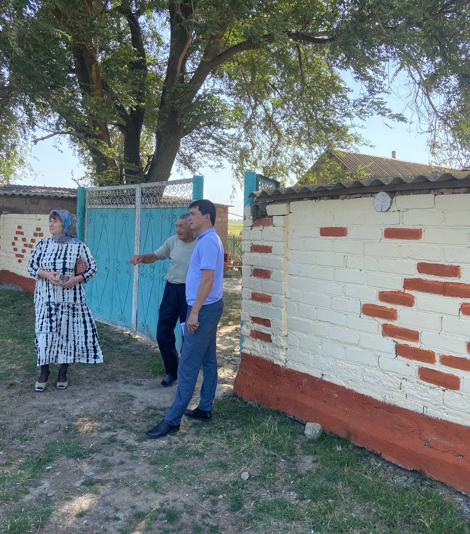 Обследование жилищных условий семьи погибшего военнослужащего