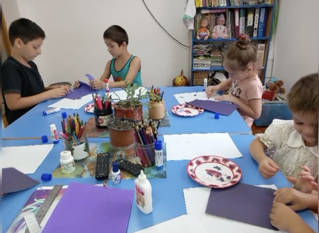 Аппликация "Баклажан"