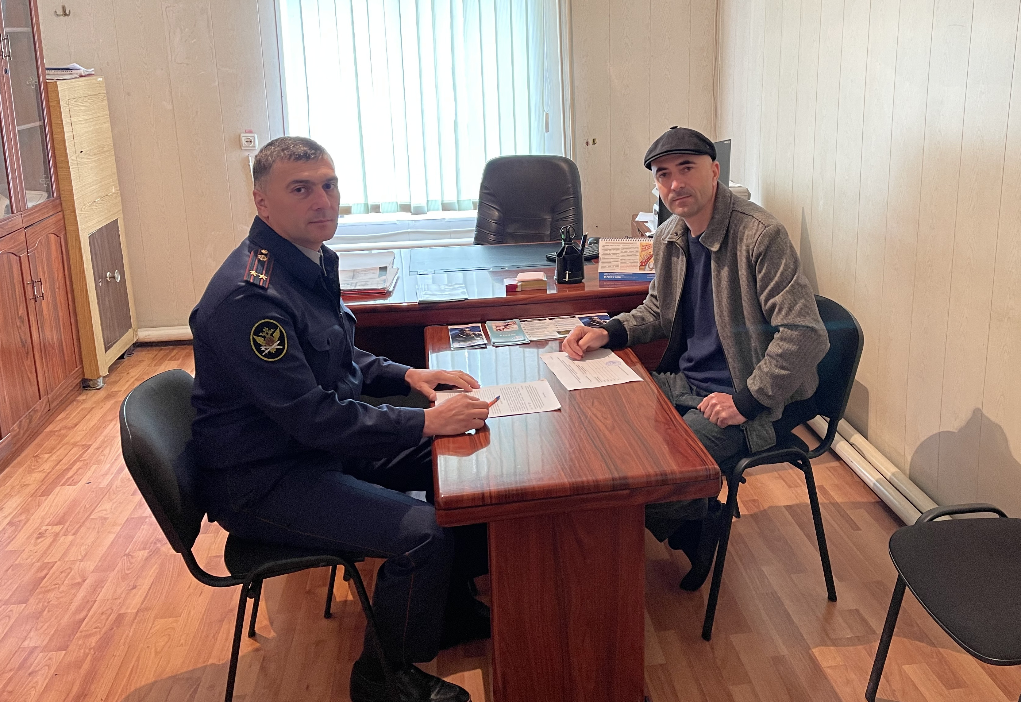 Вчера состоялась встреча со старшим инспектором группы пробации Даиром Ашурбековичем.