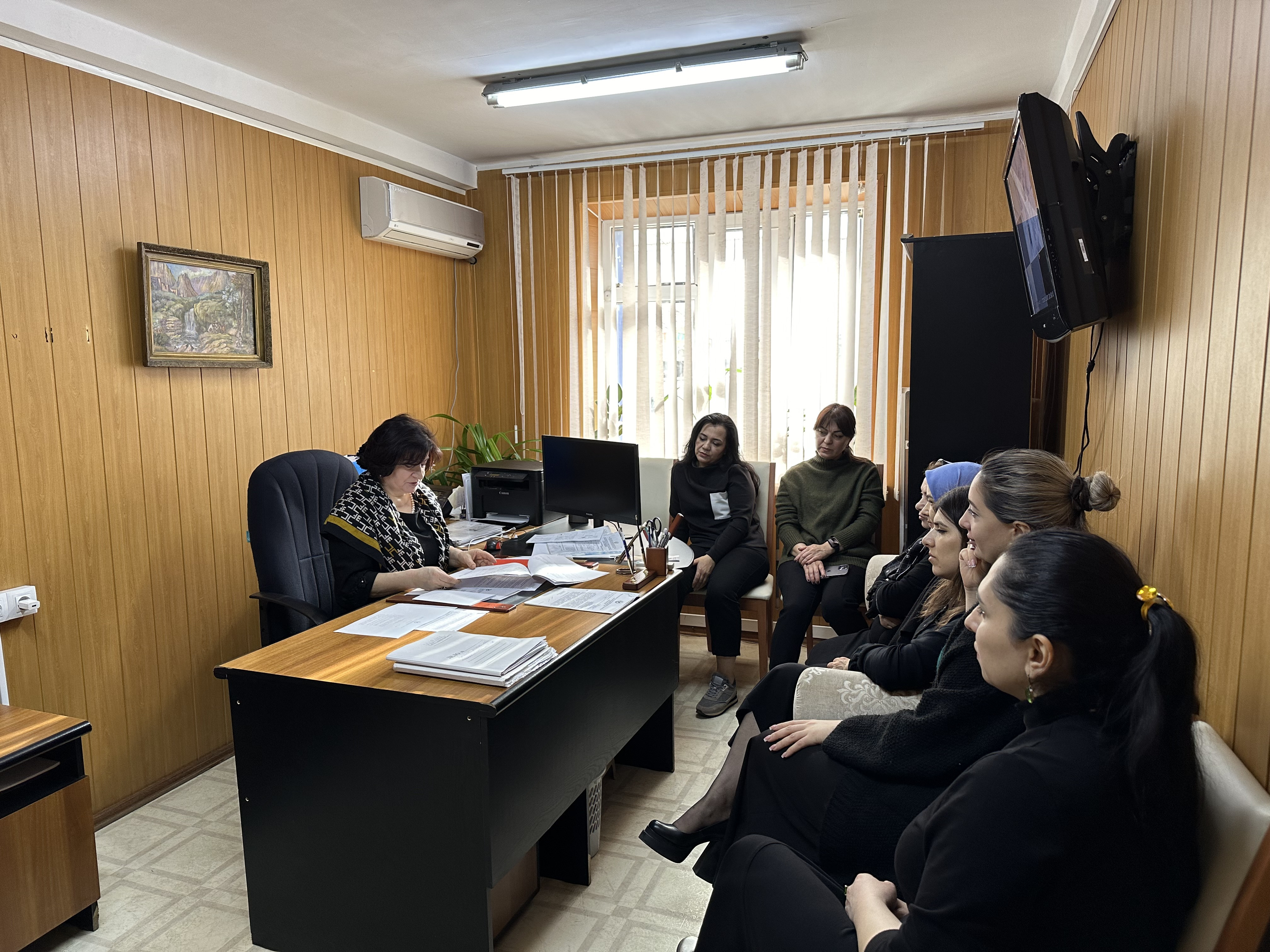 Совещание в Центре занятости по рассмотрению  выполнения показателей