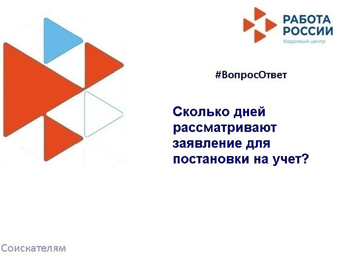 Сколько дней рассматривают заявление для постановки на учет?