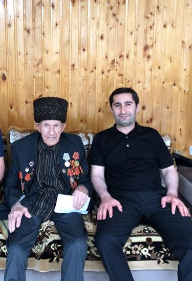 Посещение ветерана ВОВ- Саидова Тилпара Тамадаевича