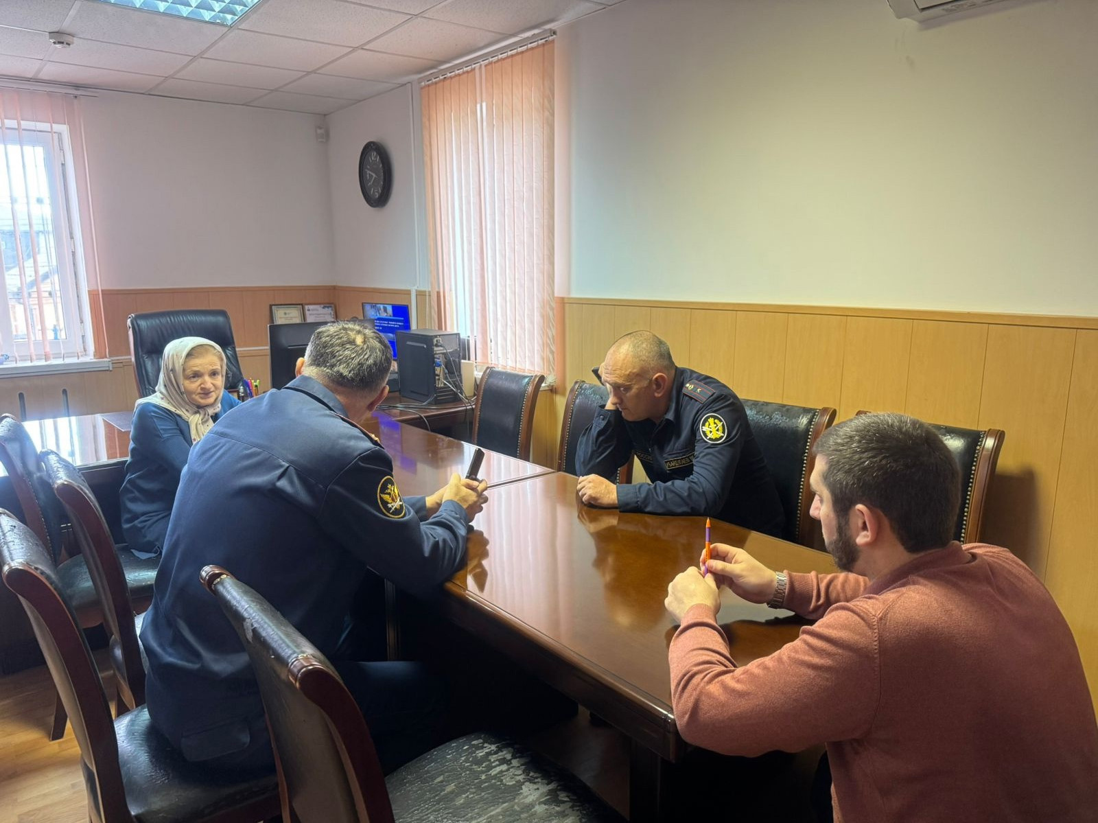 Встреча между сотрудниками службы занятости Кизилюртовского района и ФКУ ИК-7 УФСИН России по Республике Дагестан.