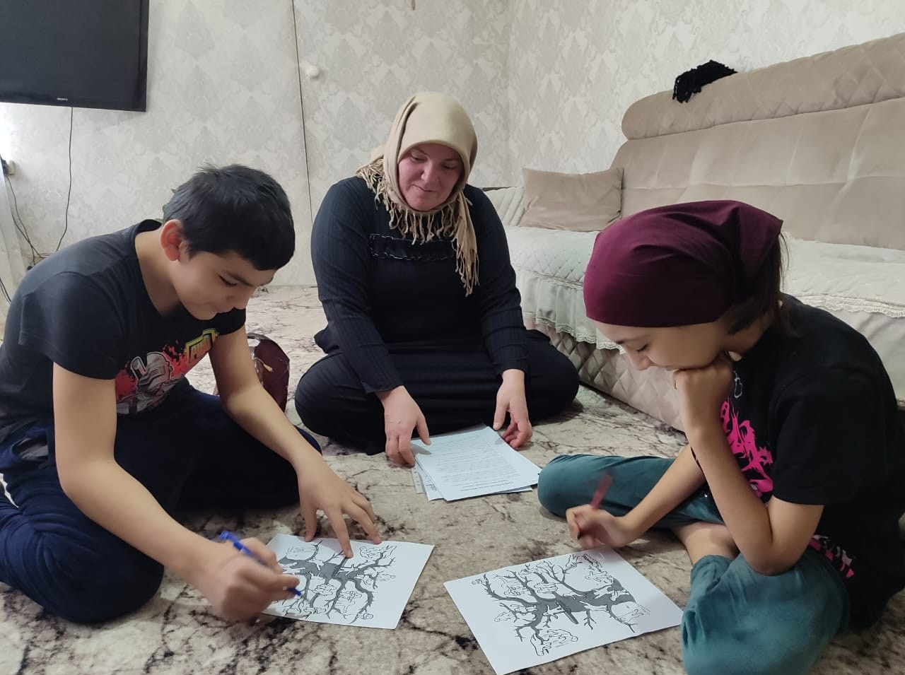 Проведение тестирования  с подопечными.