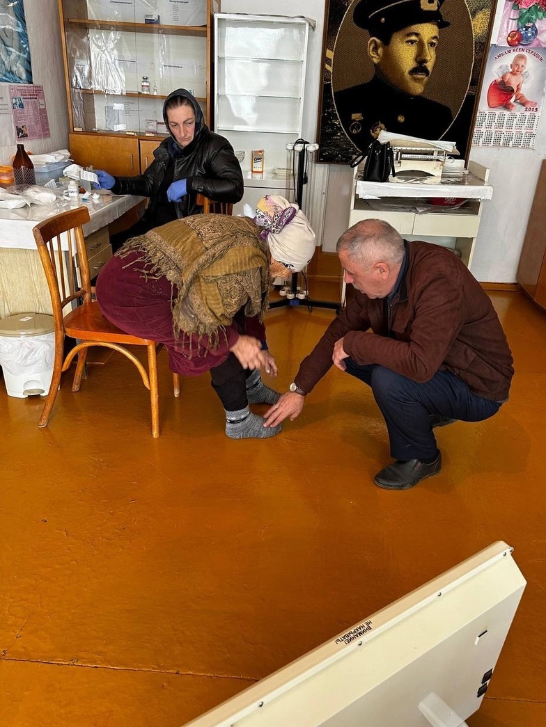 Выезд мобильной бригады по проекту "Демография" в с. Мегеб.