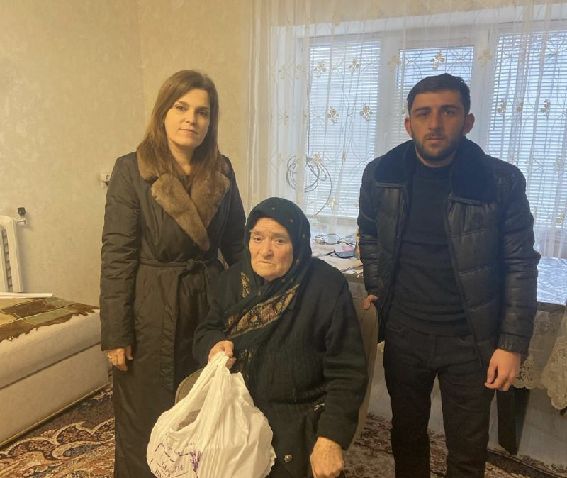 Посетили мать погибшего ветерана боевых действий