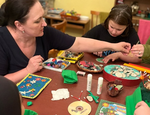 Творческое занятие "Цветочная клумба".