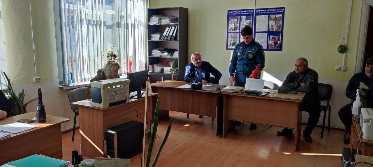 Встреча  с  дознавателем ОНД и ПР Агабековым В.М.