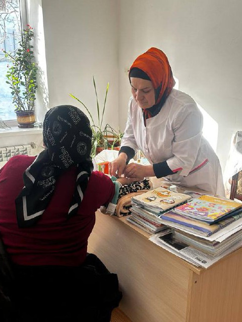 Выезд мобильной бригады по нацпроекту "Демография" в с. Бацада.