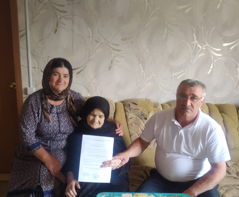 Вручение сертификата на приобретение жилья вдове участника ВОВ.