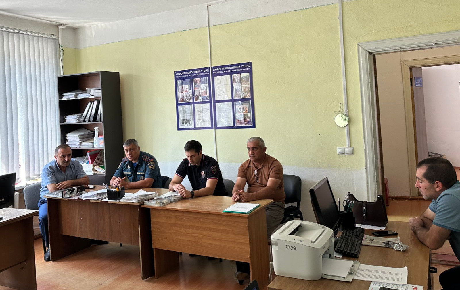 Встреча  с  начальником 18 ПСЧ МЧС России по РД и участковым уполномоченным полиции