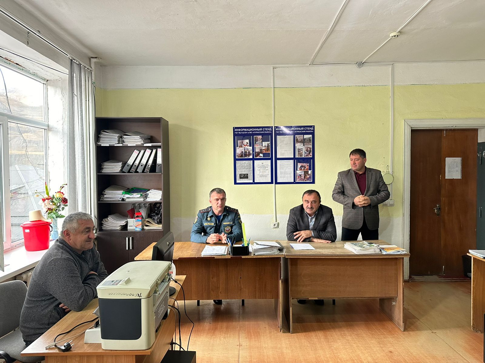 Встреча  с  зам.начальника 18 ПСЧ МЧС России