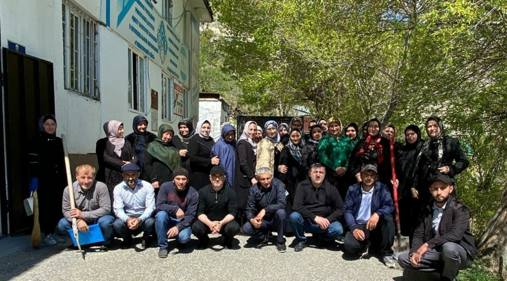 ГКУ РД УСЗН в МО "Гумбетовский район " принял участие в общереспубликанском субботнике