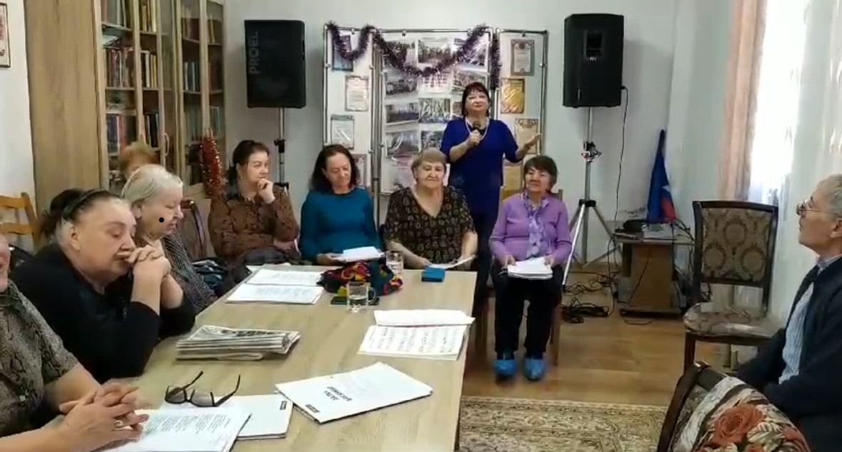 Репетиция хора "Ветеран"