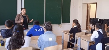 Тематическая беседа <Работа без преград> в корекционной школе №7