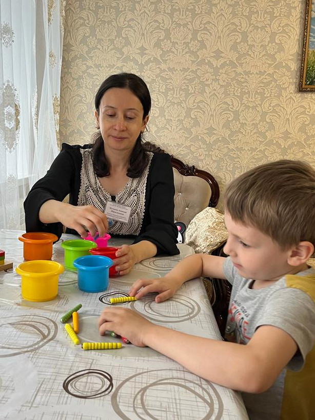 Занятия с получателем социальных услуг