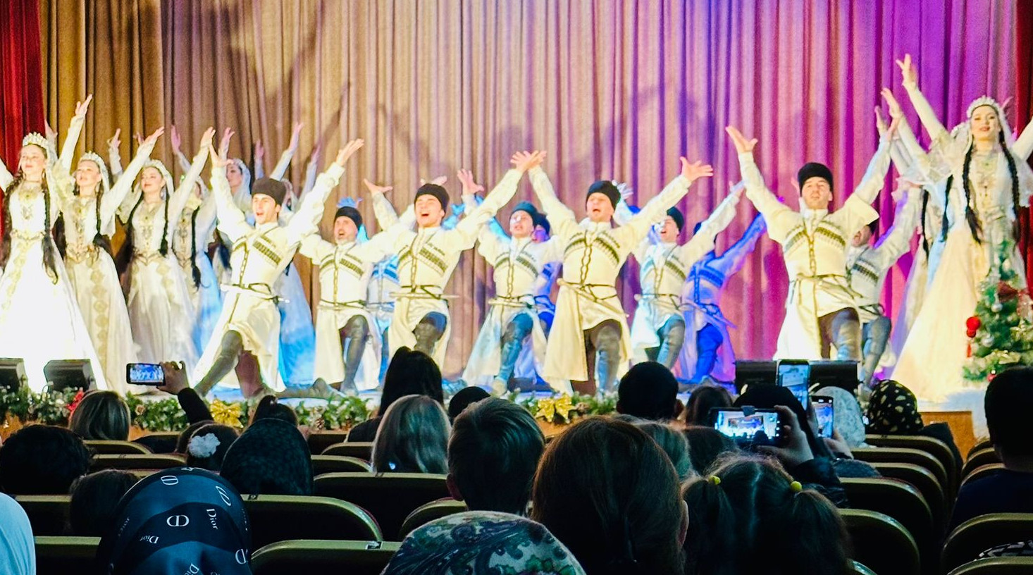 Новогодний концерт для маленьких подопечных.