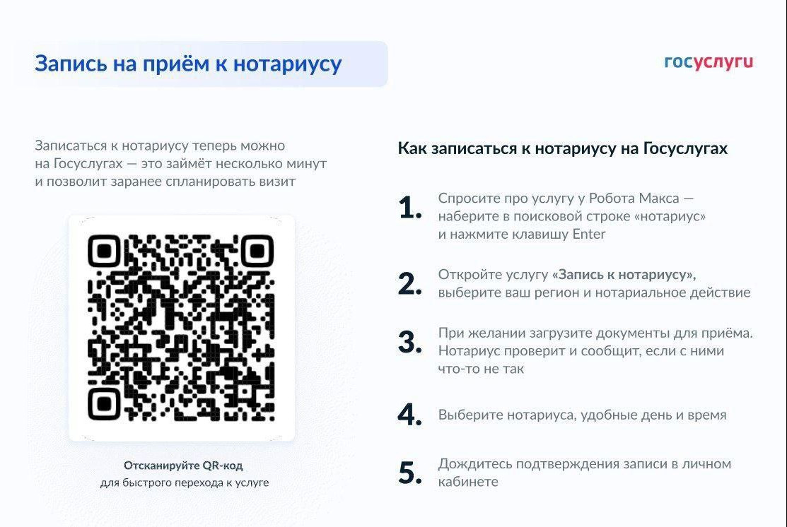 Запись на прием к нотариусу.