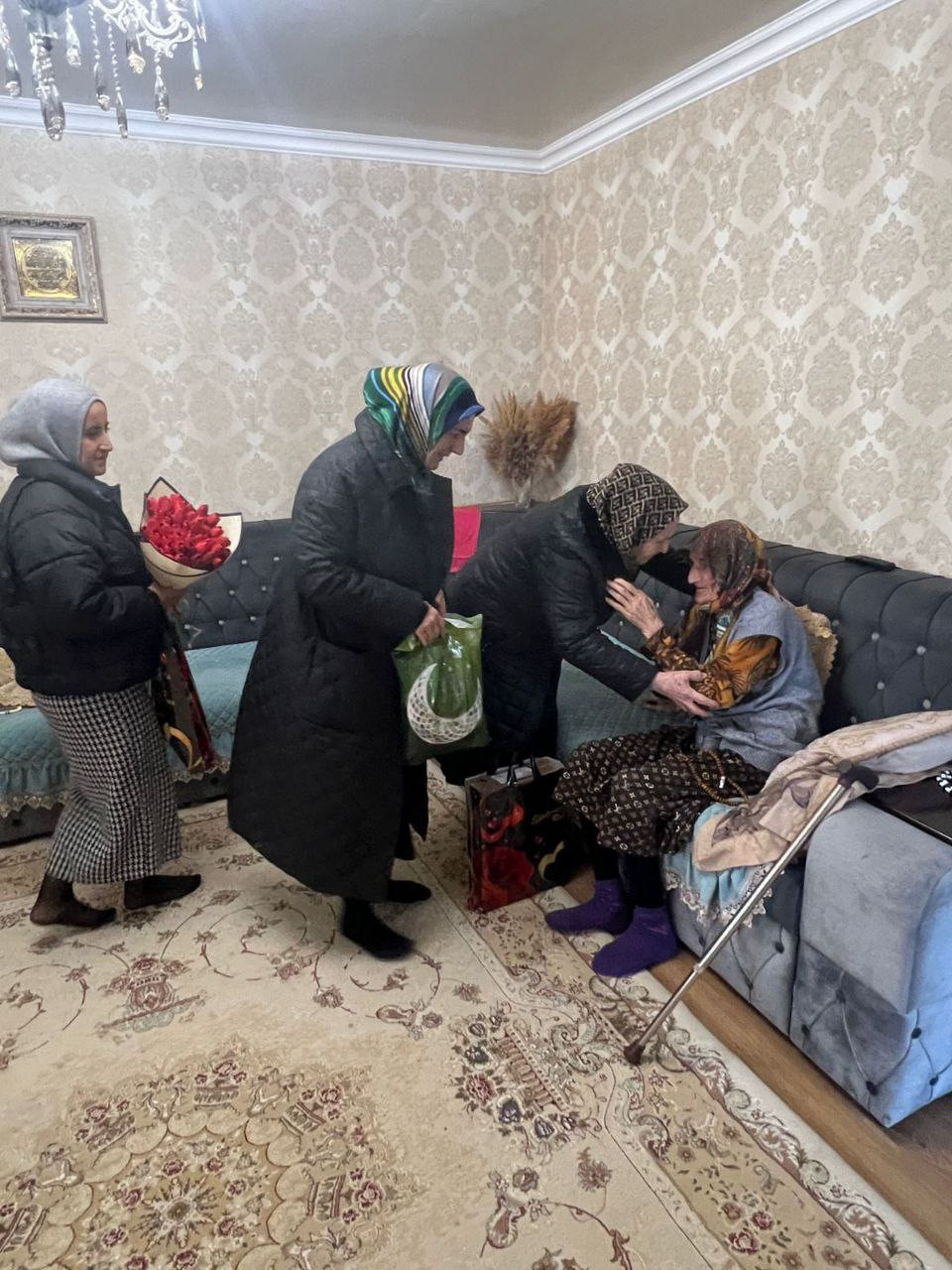 Поздравление вдовы участника ВОВ с 8 марта.