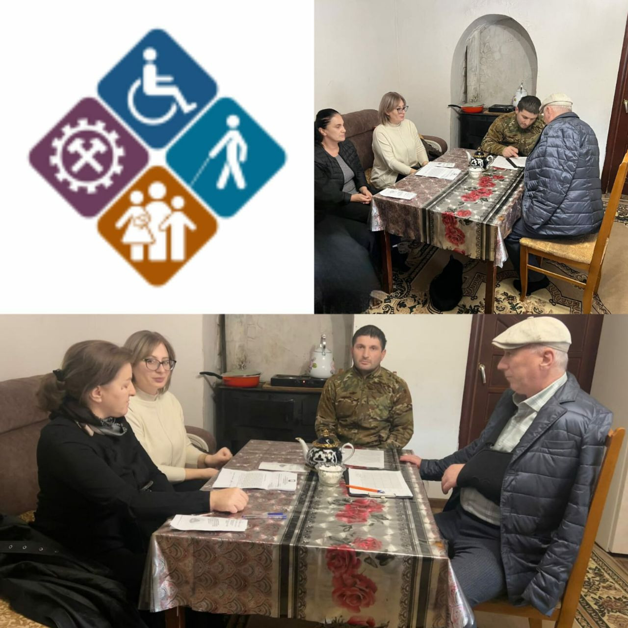 Посещение семьи мобилизованного.