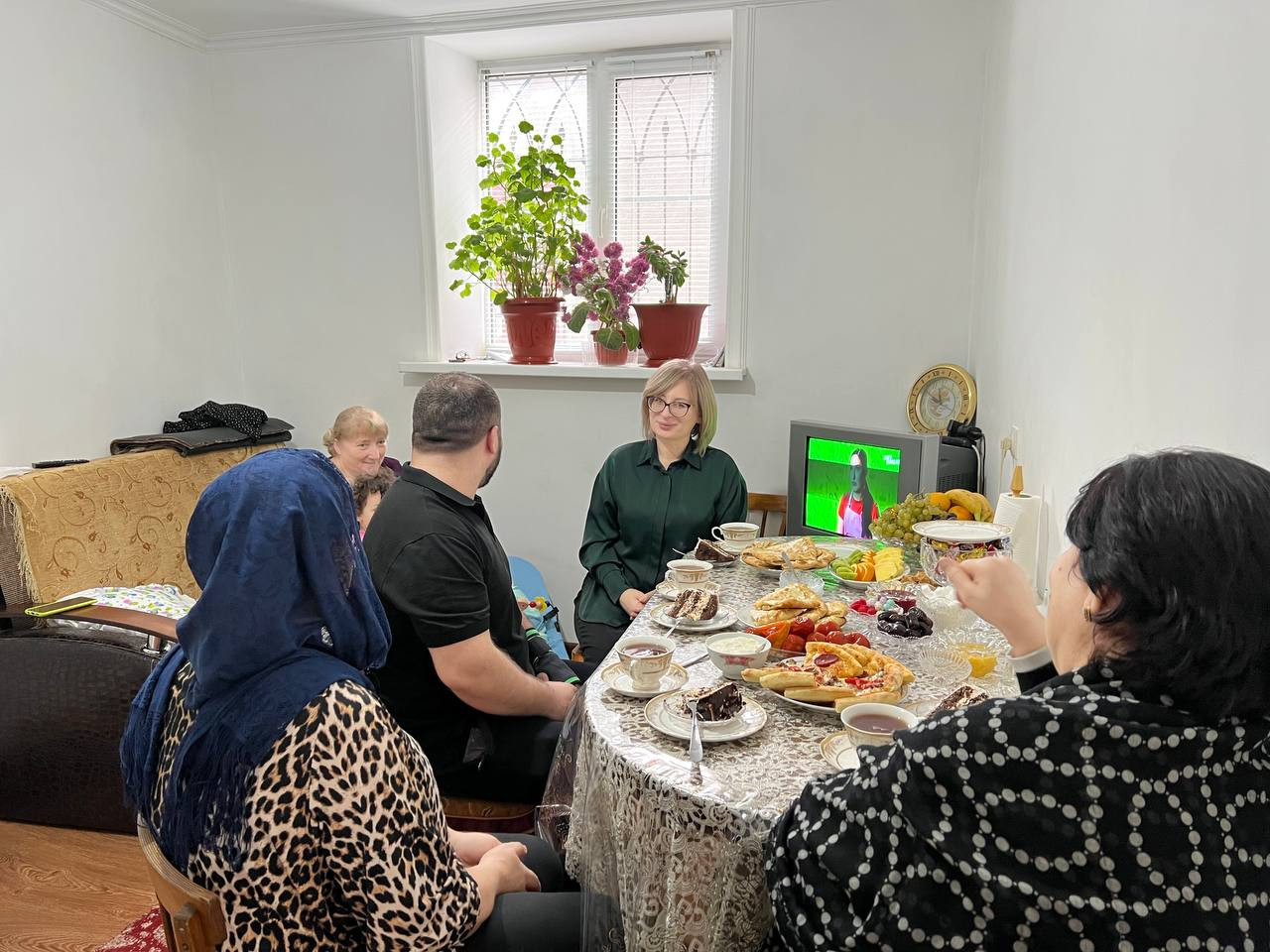 Посещение семьи мобилизованного.