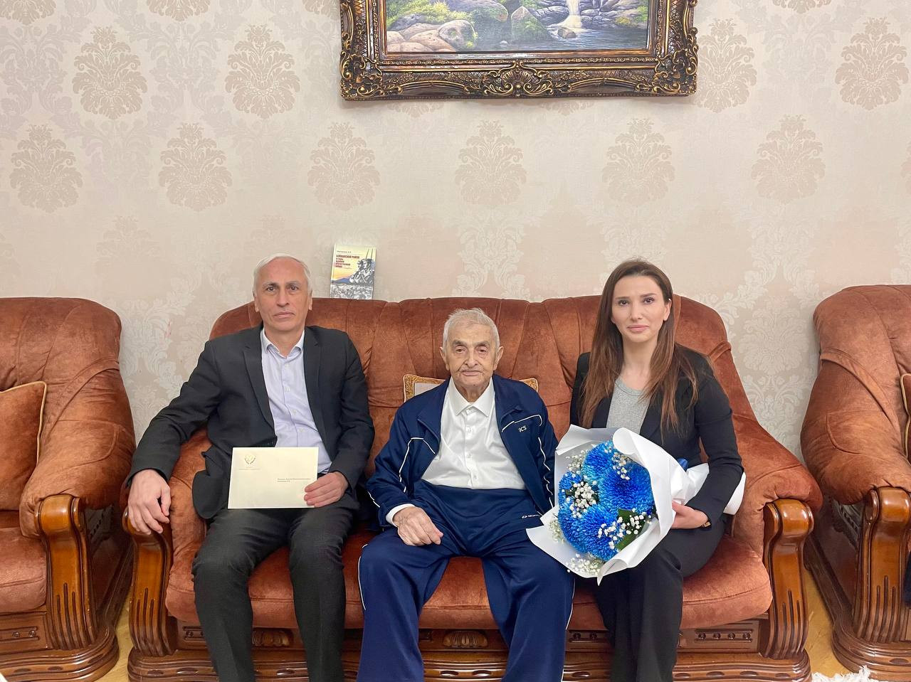 100-летний юбилей  ветерана ВОВ 1941-1945 г. Ильяса Батырханова.