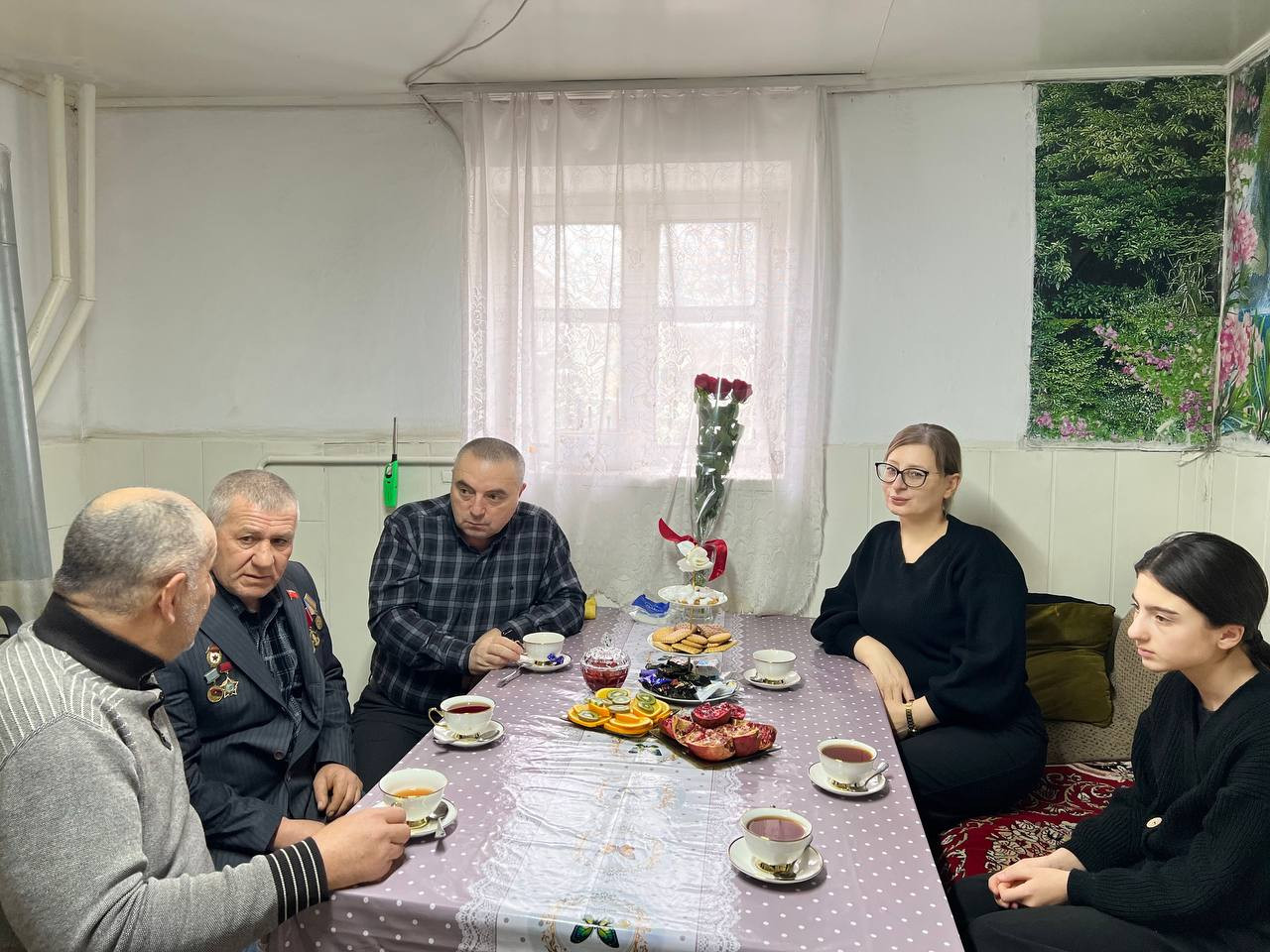 Посещение семей Афганских событий.