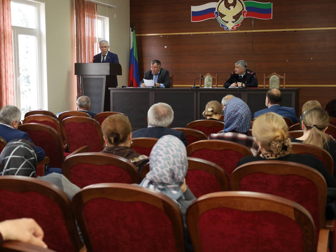 Участие в собрании депутатов района