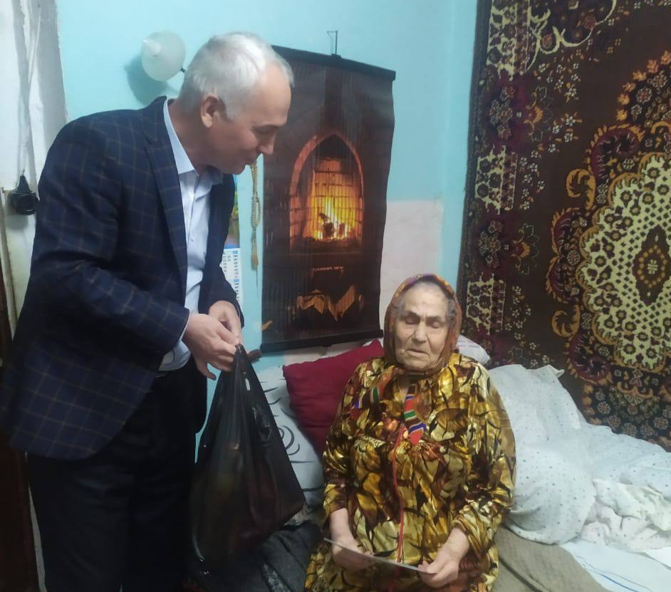 Столетний юбилей труженика тыла Щебетеевой Екатерины Афанасьевны