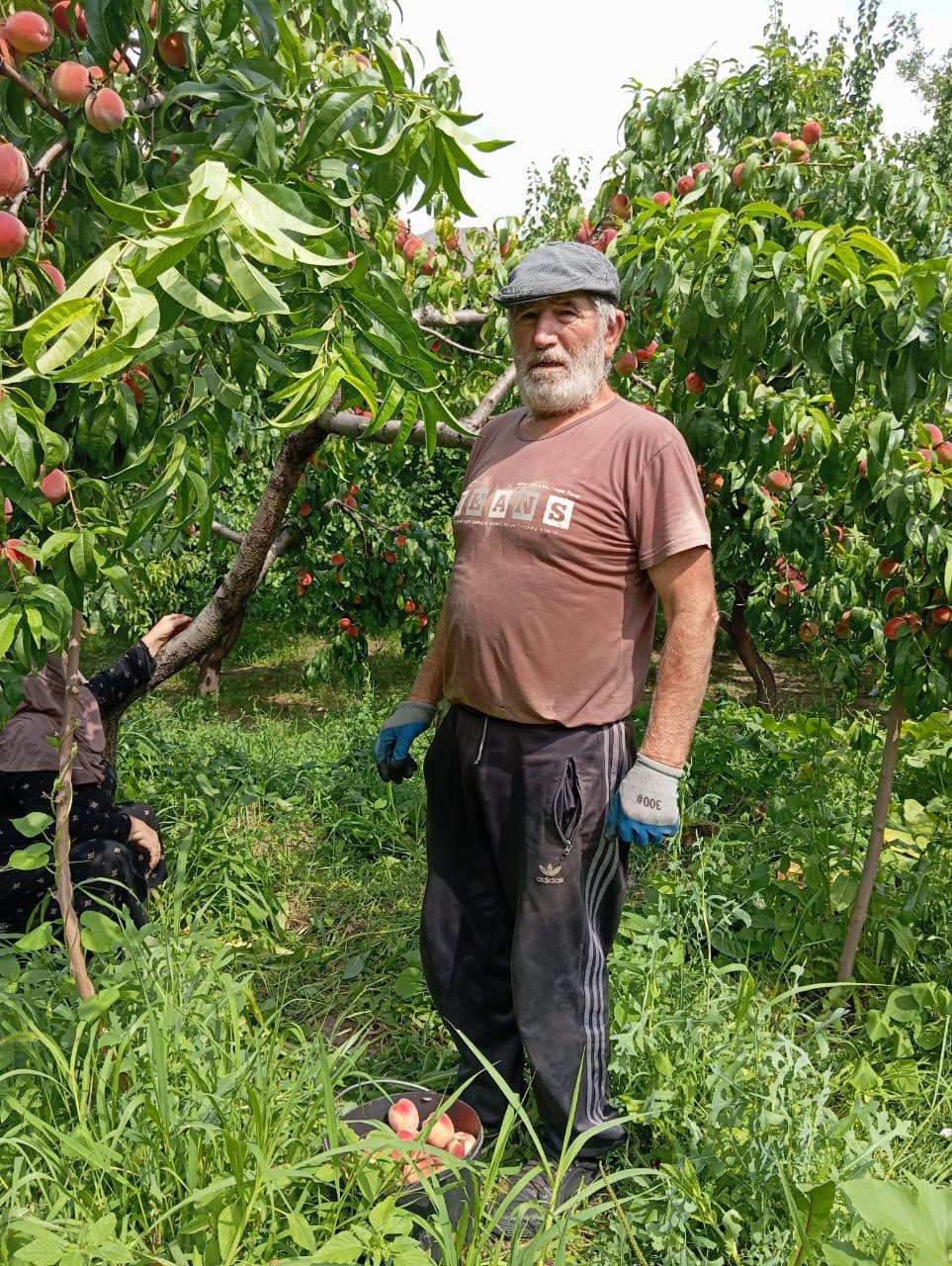 Социальный работник 1 отд. СО на дому Гасанов Магомед при оказании социально- бытовых услуг подопечным.